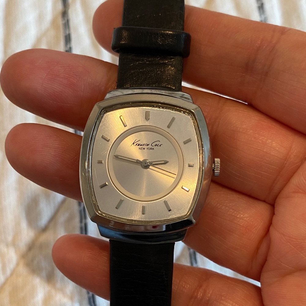 Kenneth Cole New York Silver Face Watch